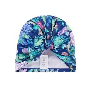 Janie and Jack NWT Blue Floral Recycled Swim Headwrap. Size 4-5.